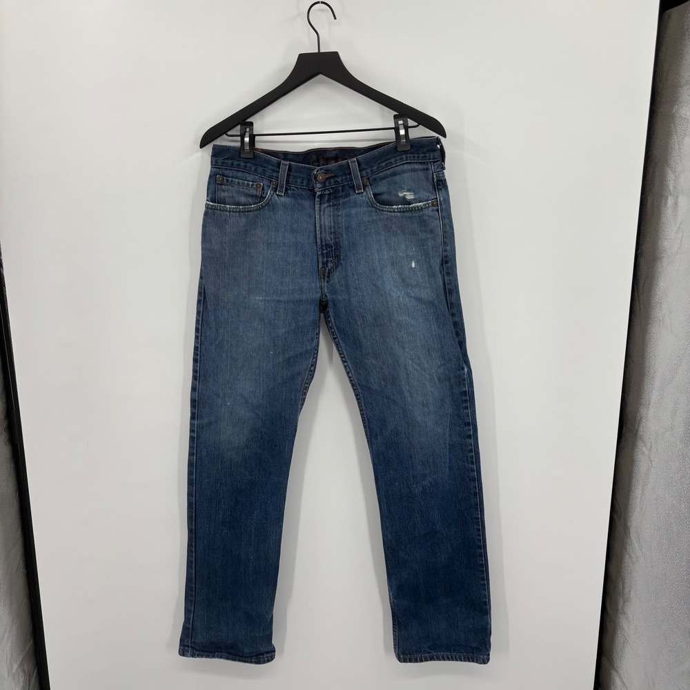 Levi's 539 Vintage Straight Jeans Mens 32x32 Blue Medium Wash Distressed Denim